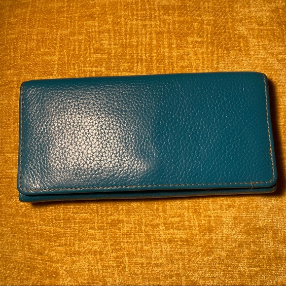 Teal Leather Wallet - Picture 14 of 14